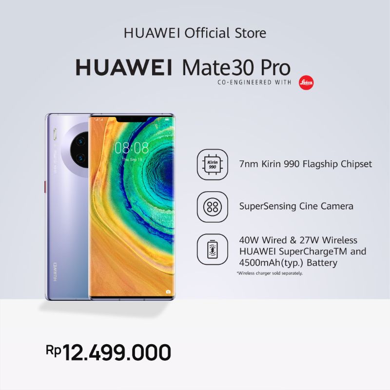 Huawei Mate 30: Spesifikasi dan Fitur Unggulan Handphone Terbaru